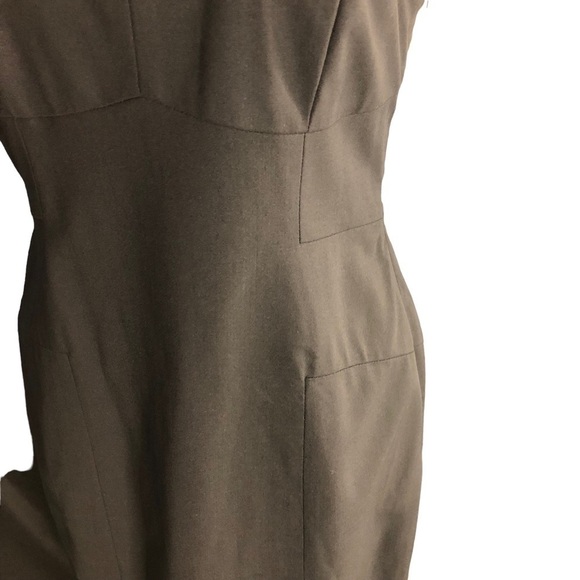 Theory Spaghetti Strap Wool Blend Knee Length Cocktail Party Dress Sz8 - Picture 6 of 14